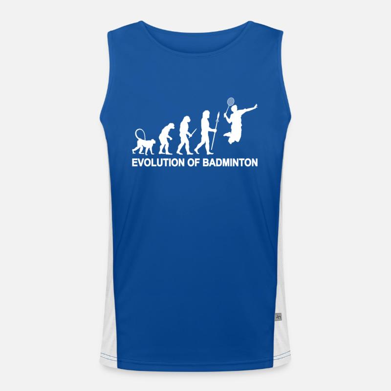 Evolution of Badminton Funktionelles Kontrast-Tank Top für Männer 