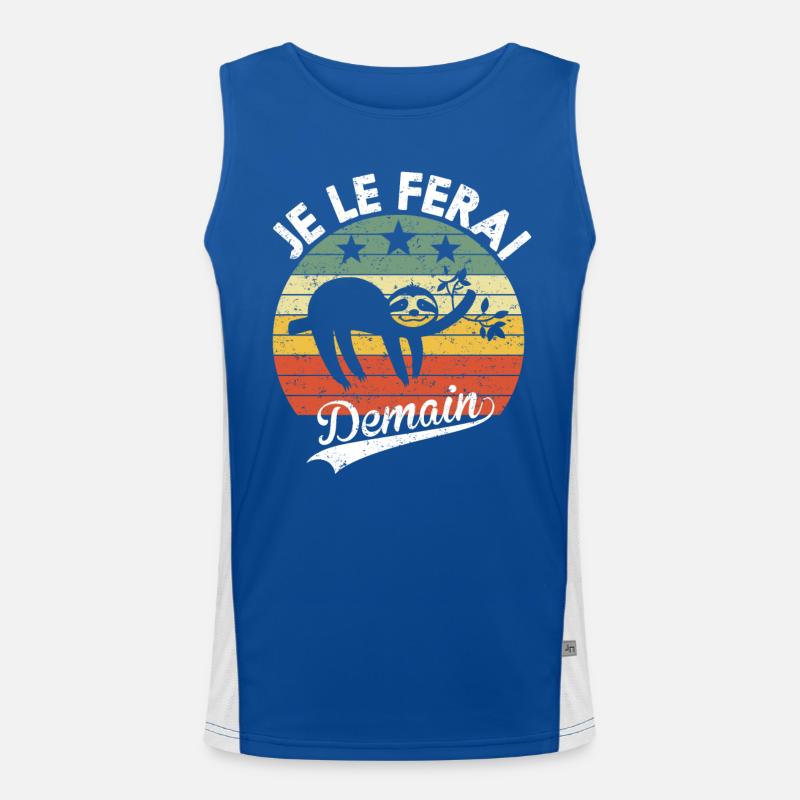 I'll do it tomorrow lazy lazy humor gift Men's Functional Contrast Tank Top 
