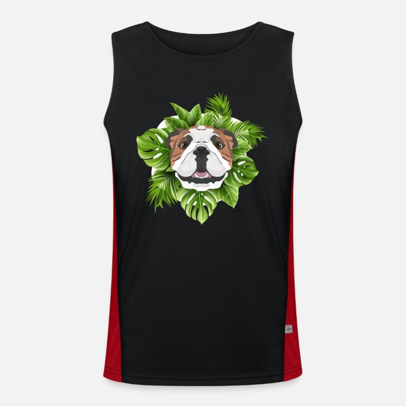 Bouledogue anglais tropical Débardeur respirant contrasté Homme 