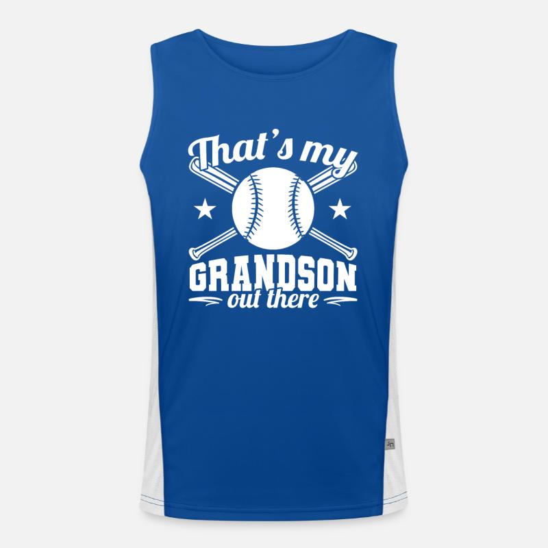 This is my grandson out there Men's Functional Contrast Tank Top 