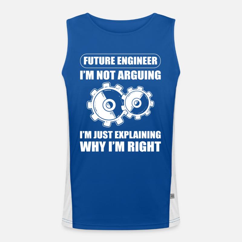 Future Engineer Mechanical Engineering Mechanical Funktionelles Kontrast-Tank Top für Männer 