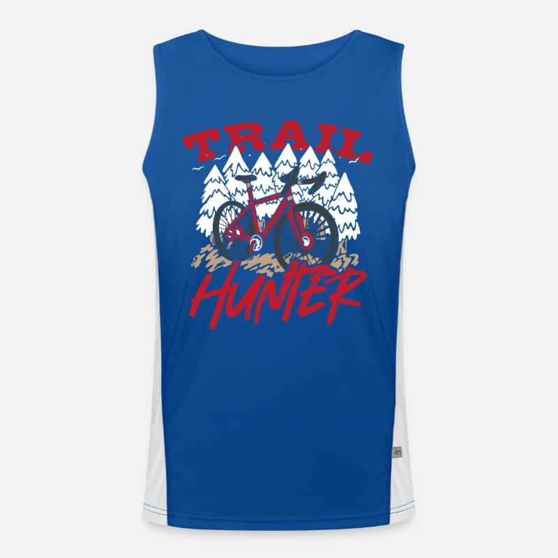 Trail Hunter MTB Mountain Biking Funktionelles Kontrast-Tank Top für Männer 