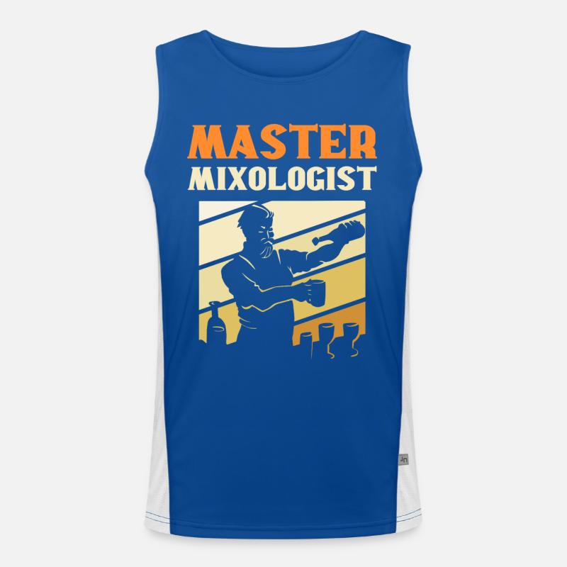Master Mixologist Bartender Barkeeper Funktionelles Kontrast-Tank Top für Männer 