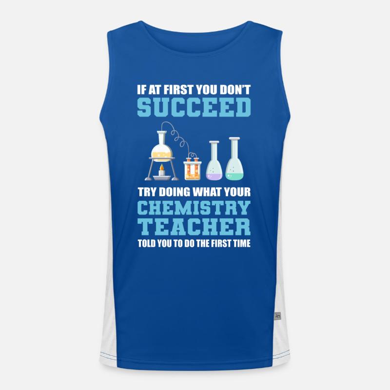 Professeur de chimie Professeur de sciences Débardeur respirant contrasté Homme 