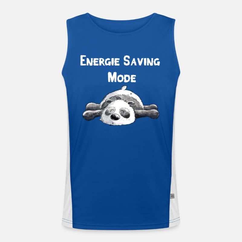 Dreaming Panda Bear Men's Functional Contrast Tank Top 