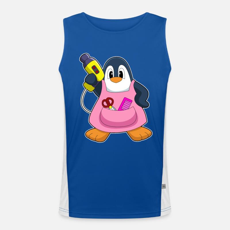 Penguin Coiffeur Sèche-cheveux Débardeur respirant contrasté Homme 