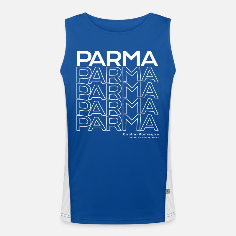 Parma Repeat Typo Emilia-Romagna Men's Functional Contrast Tank Top 