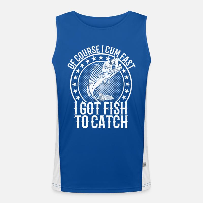 Bien sûr, j’ai du poisson pour attraper du poisson Débardeur respirant contrasté Homme 