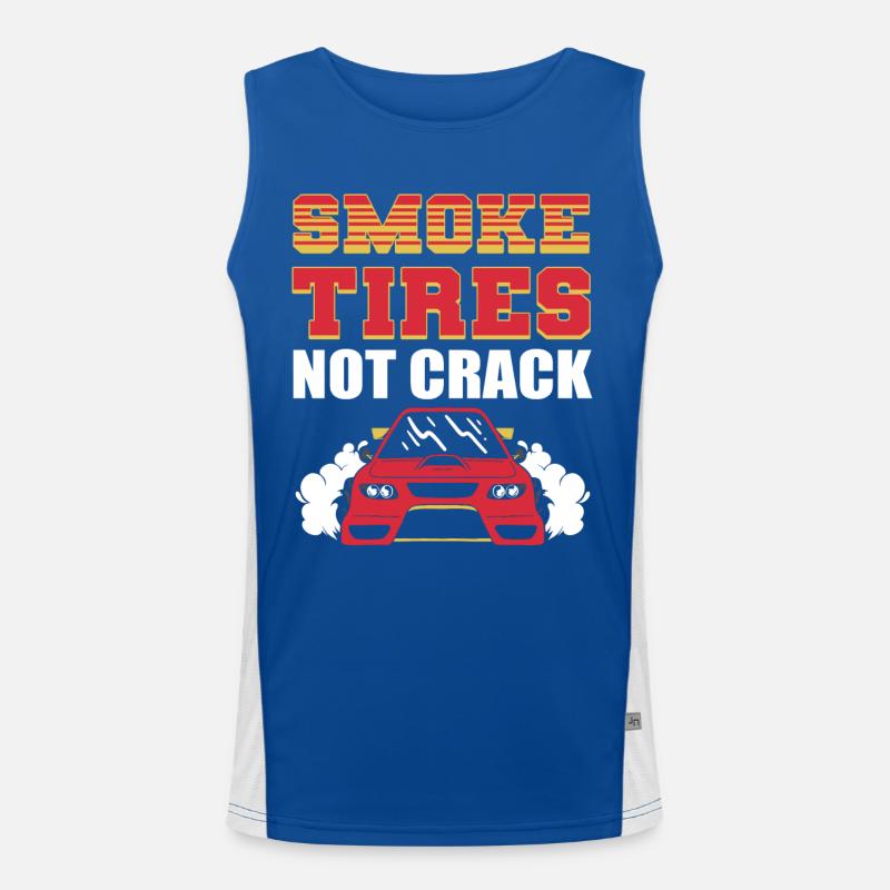 Dérive Course de voitures à la dérive Burnout extrêmes Débardeur respirant contrasté Homme 