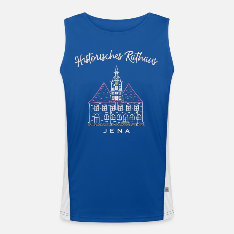 Historisches Rathaus Jena, Thüringen Funktionelles Kontrast-Tank Top für Männer 