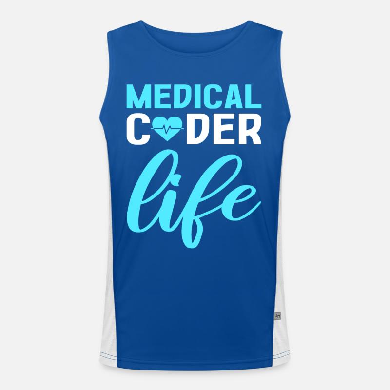 Codeur médical Vie Codeur clinique Codeur médical Débardeur respirant contrasté Homme 