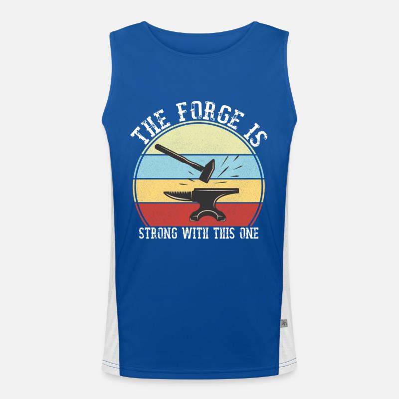 Die Schmiede ist stark mit diesem einen Schmied Funktionelles Kontrast-Tank Top für Männer 
