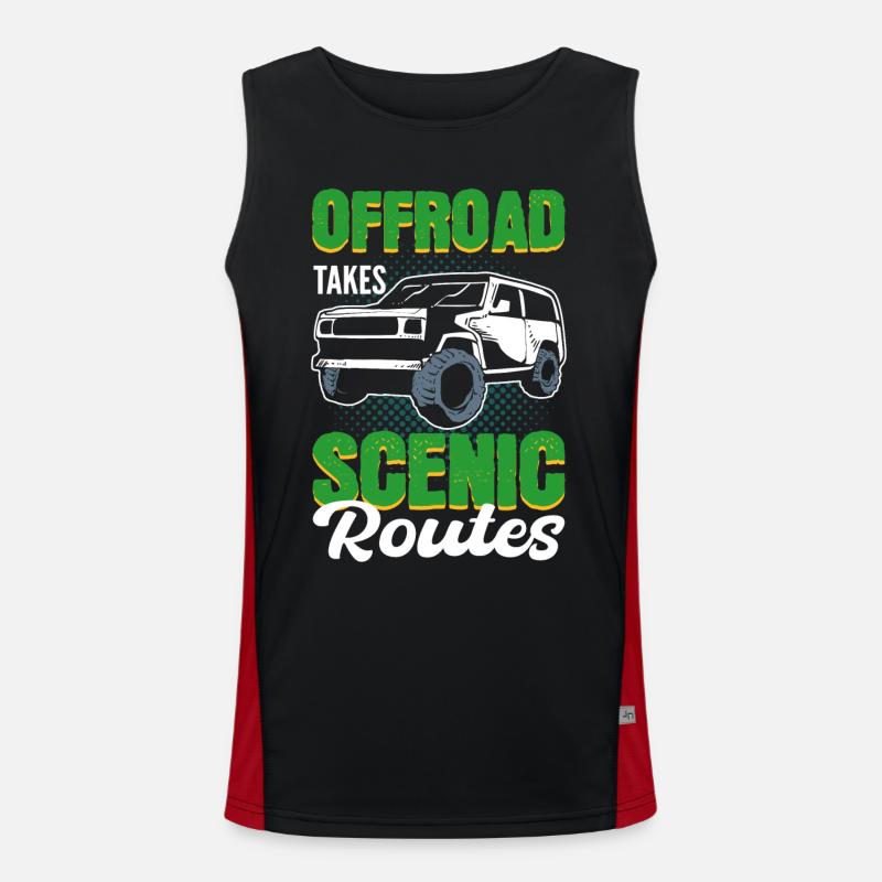 Offroader Offroading Off-Roading Rock Crawling Débardeur respirant contrasté Homme 