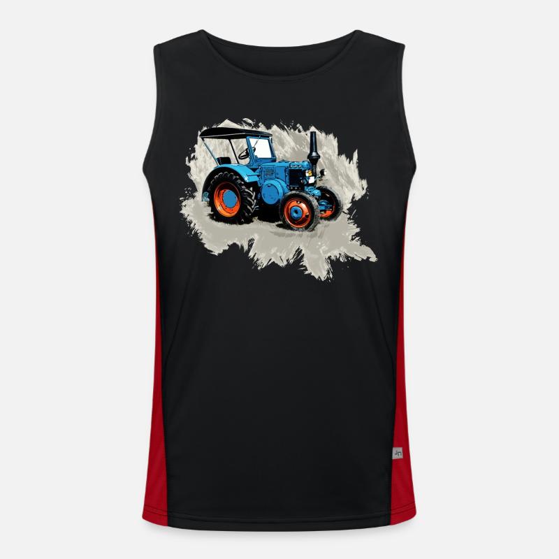 Traktor Lanz Funktionelles Kontrast-Tank Top für Männer 