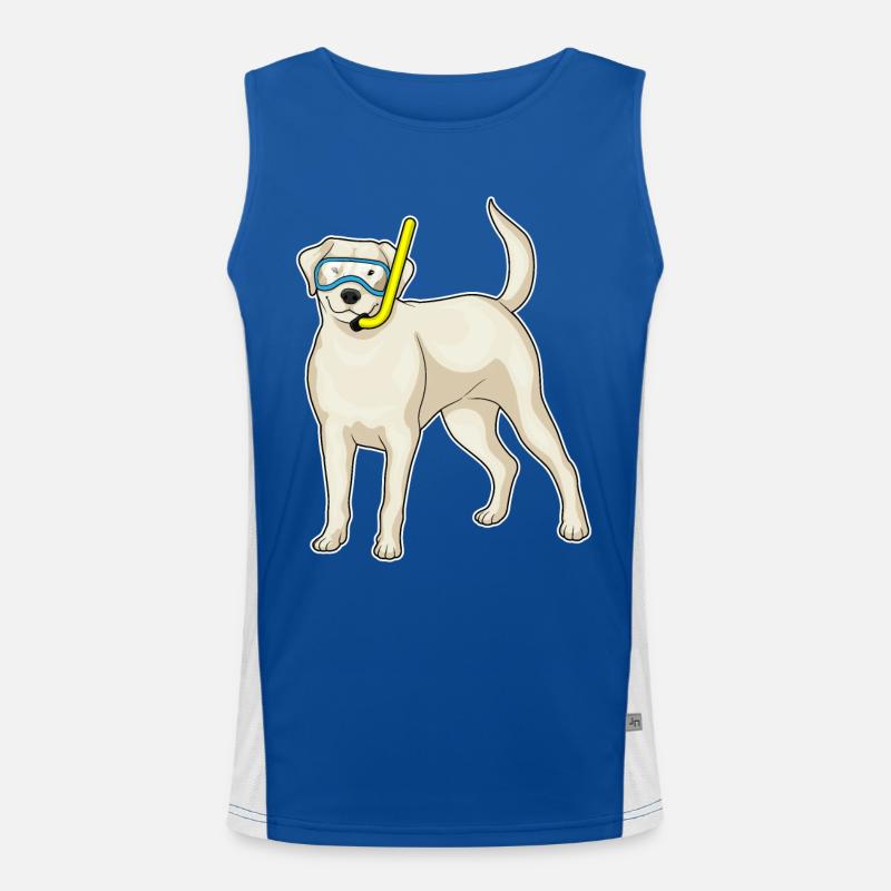 Retriever Diver Snorkel Diving Men's Functional Contrast Tank Top 