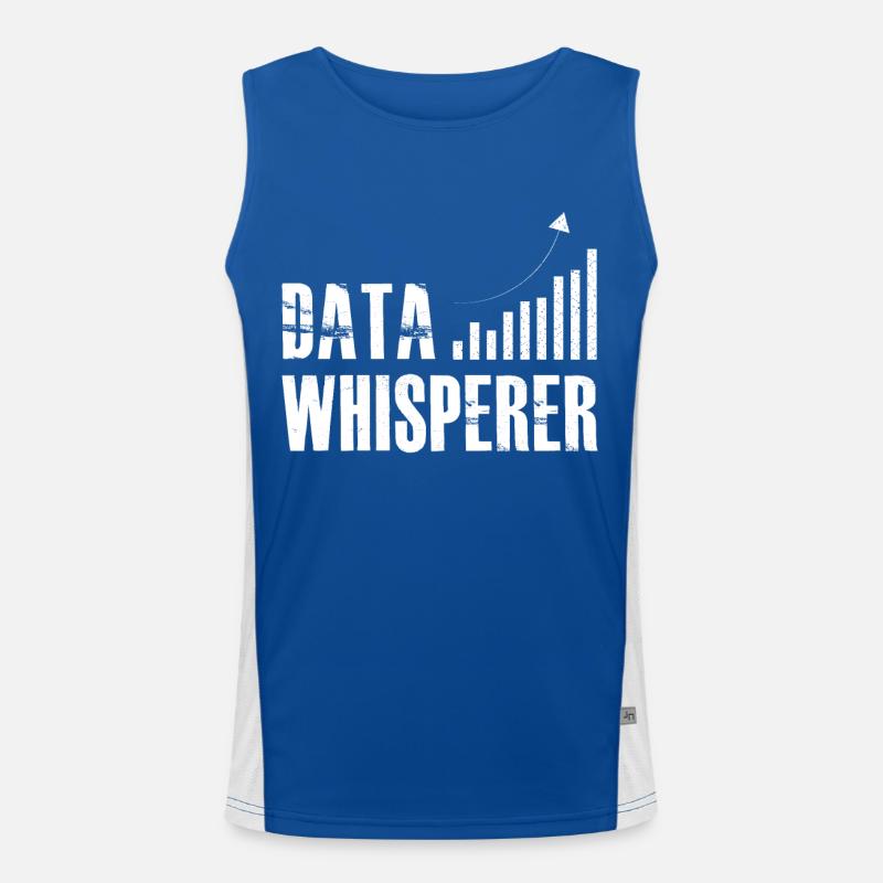 Data Whisperer Science Analyst Software Engineer Funktionelles Kontrast-Tank Top für Männer 