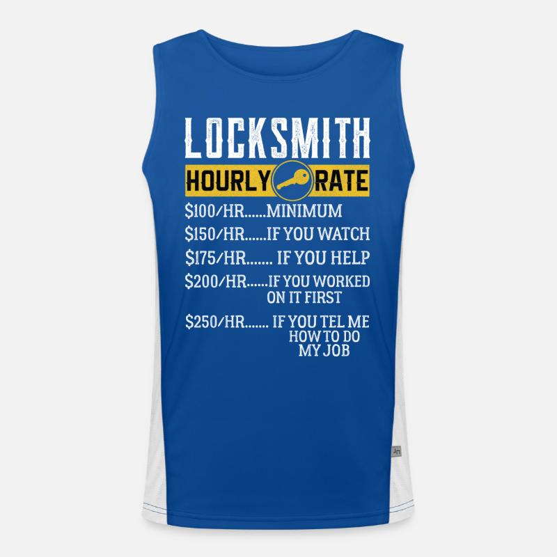 Locksmith Hourly rates Locksmith Men's Functional Contrast Tank Top 
