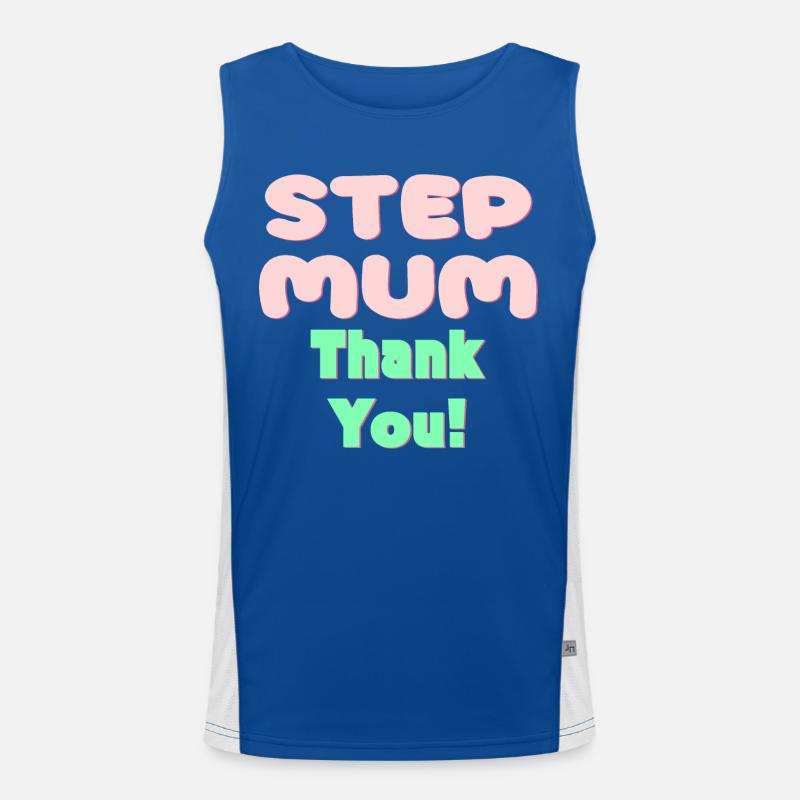STIEFMUTTER DANKE - MUTTERTAG Funktionelles Kontrast-Tank Top für Männer 