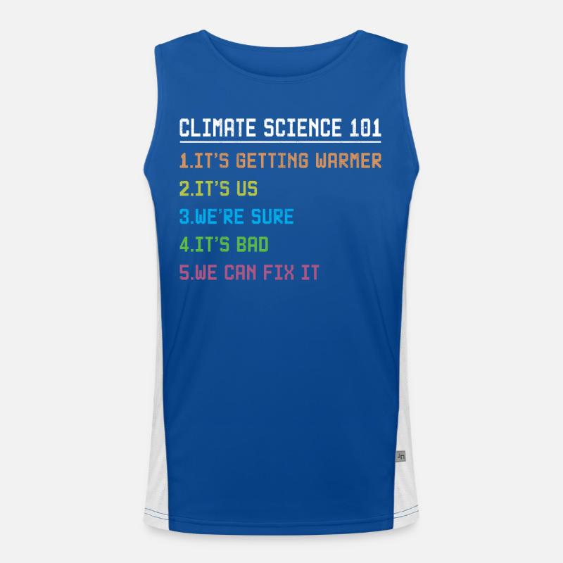 Science March Earth Day Climate Change Scientists Funktionelles Kontrast-Tank Top für Männer 