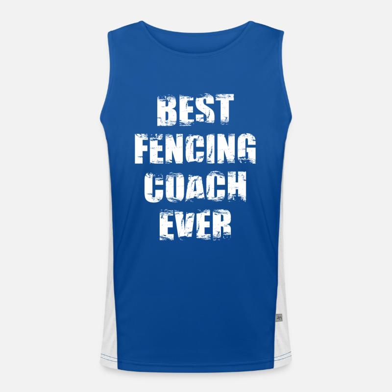 Bester Fechtlehrer Funktionelles Kontrast-Tank Top für Männer 