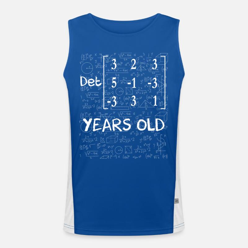 68. Geburtstag 68 Jahre Matrixdeterminante Funktionelles Kontrast-Tank Top für Männer 