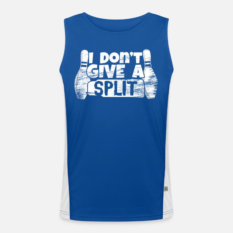 I Don't Give A Split Funktionelles Kontrast-Tank Top für Männer 