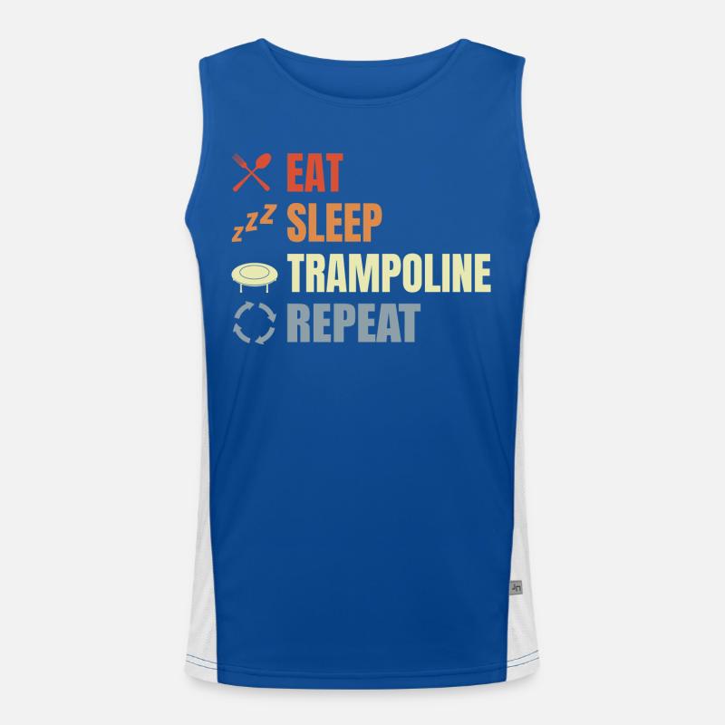 Trampolinspringen Routine Funktionelles Kontrast-Tank Top für Männer 