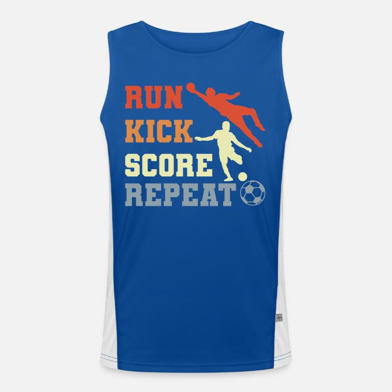Soccer Player Routine Men's Functional Contrast Tank Top 