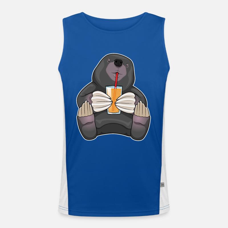 Mole juice Men's Functional Contrast Tank Top 
