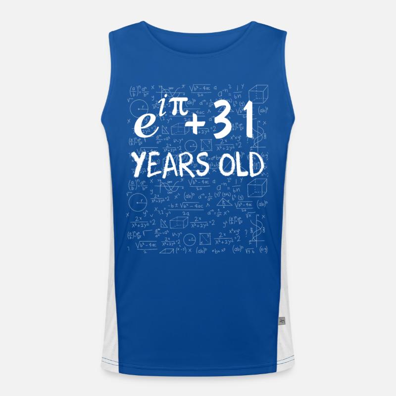30. Geburtstag 30 Jahre Euler Identity Funktionelles Kontrast-Tank Top für Männer 