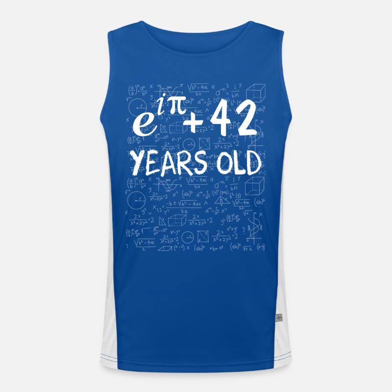41. Geburtstag 41 Jahre alt Euler Identität Funktionelles Kontrast-Tank Top für Männer 