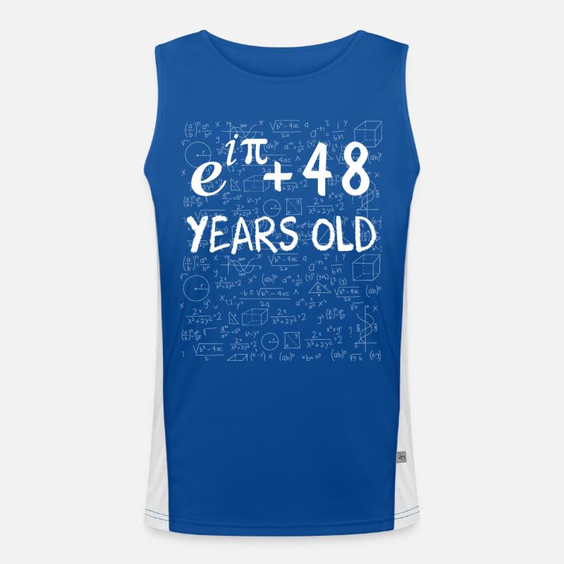47. Geburtstag 47 Jahre Euler Funktionelles Kontrast-Tank Top für Männer 