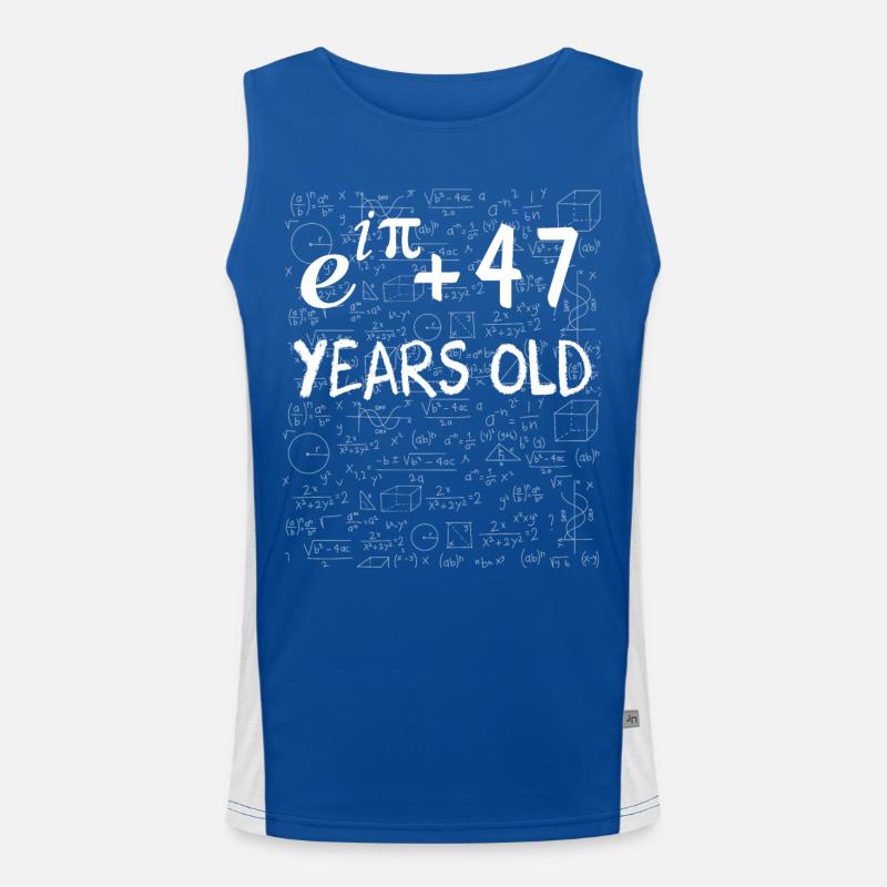46. Geburtstag 46 Jahre Euler Funktionelles Kontrast-Tank Top für Männer 