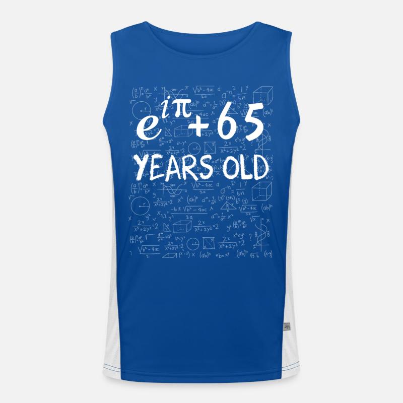 64e anniversaire 64 ans Euler Identité cadeau math Funktionelles Kontrast-Tank Top für Männer 