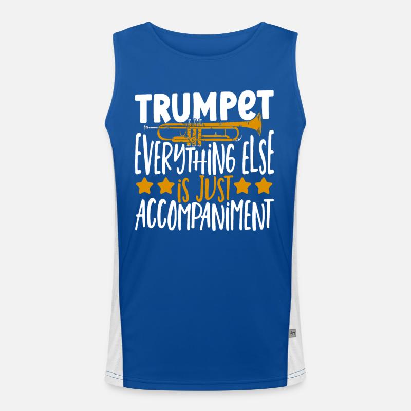 Trumpet Everything Else Is Just Accompaniment Men's Functional Contrast Tank Top 