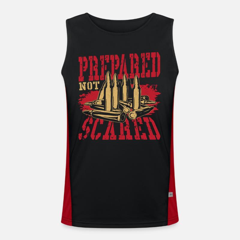 Prepared Not Scared 2nd Amendment Men's Functional Contrast Tank Top 