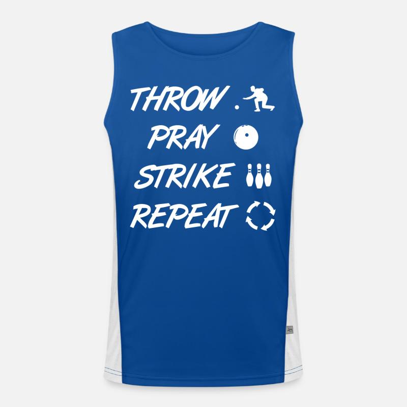 Funny bowler Men's Functional Contrast Tank Top 