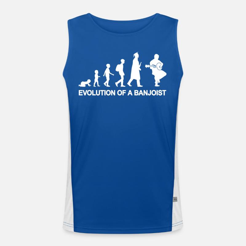 Development of a Banjo Player Men's Functional Contrast Tank Top 