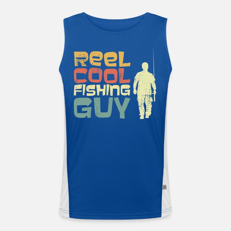 Cooler Angler Funktionelles Kontrast-Tank Top für Männer 