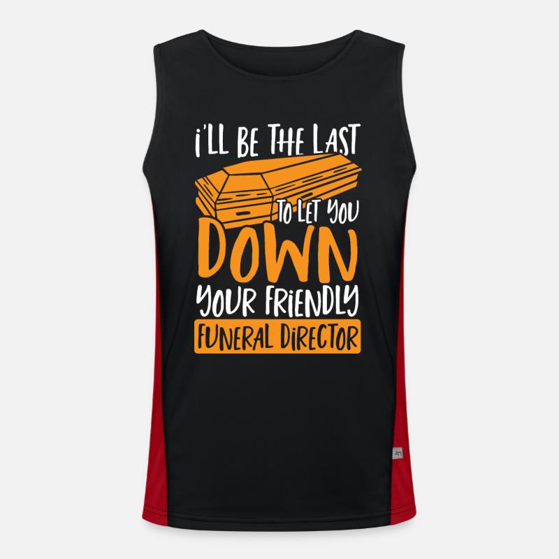 Ich werde der Letzte sein, der dich im Stich Funktionelles Kontrast-Tank Top für Männer 