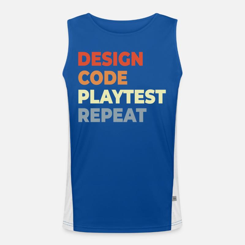 Spielentwicklung Workflow Funktionelles Kontrast-Tank Top für Männer 