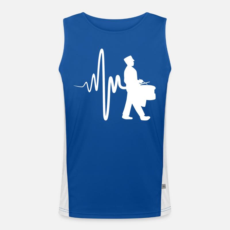 Paradetrommler Funktionelles Kontrast-Tank Top für Männer 