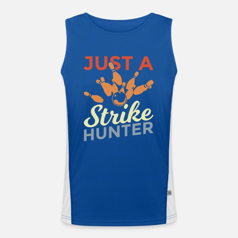 Bowling players Men's Functional Contrast Tank Top 