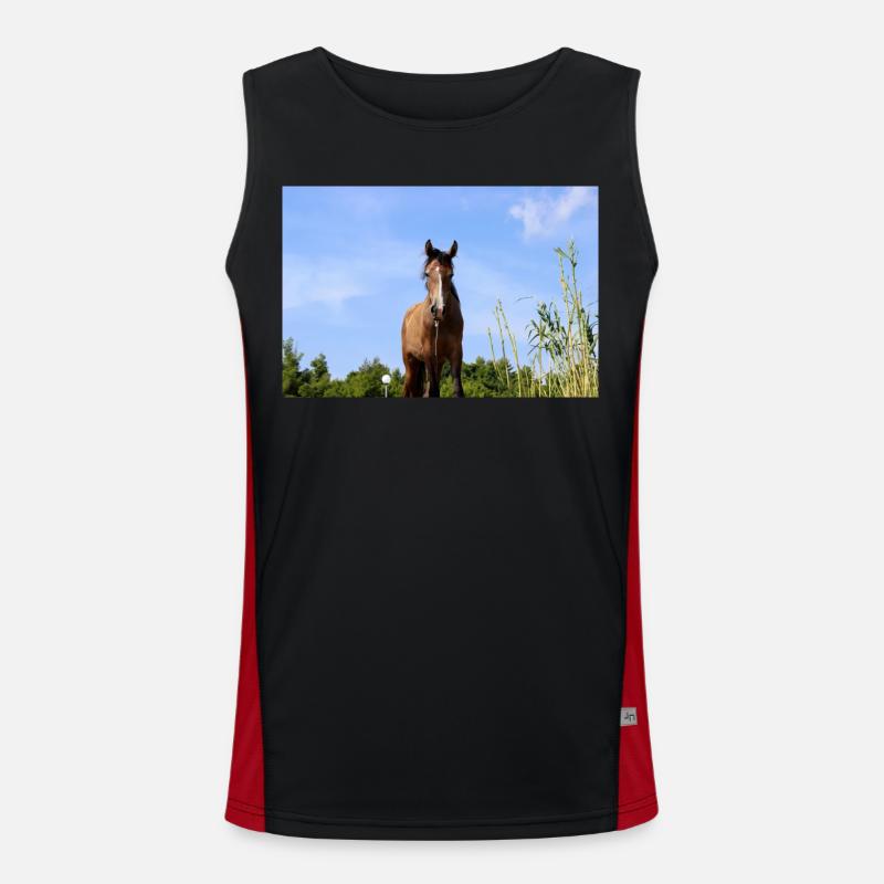 Affiche Cheval Cheval Débardeur respirant contrasté Homme 