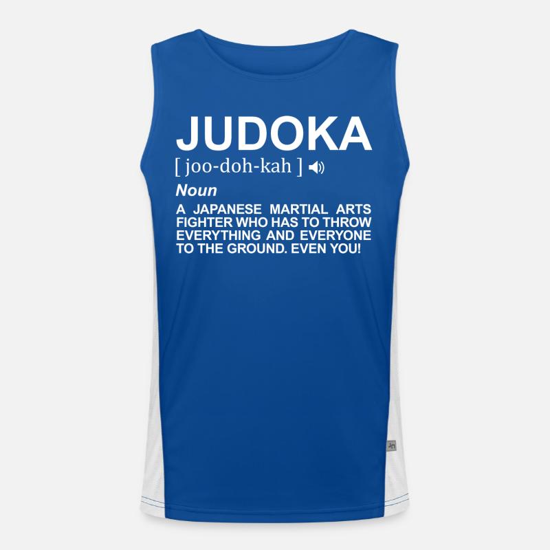 Judoka Bedeutung Funktionelles Kontrast-Tank Top für Männer 