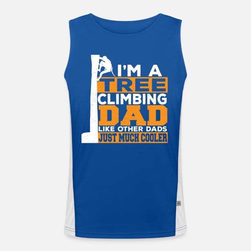 Ich bin ein baumkletternder Vater wie andere Funktionelles Kontrast-Tank Top für Männer 
