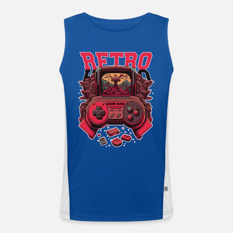 Console rétro Débardeur respirant contrasté Homme 