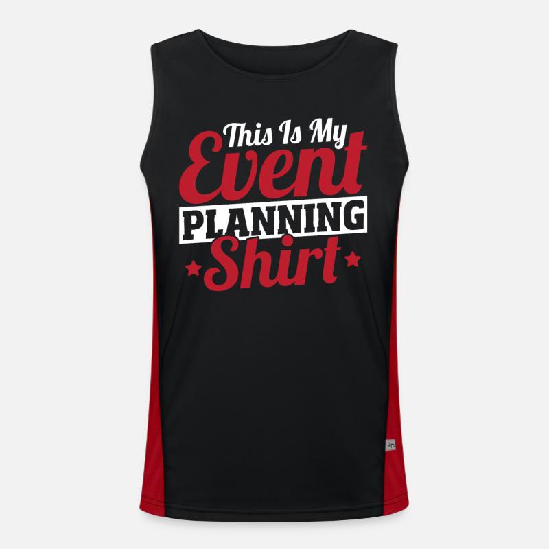 This Is My Event Planning Shirt Event Planning Men's Functional Contrast Tank Top 