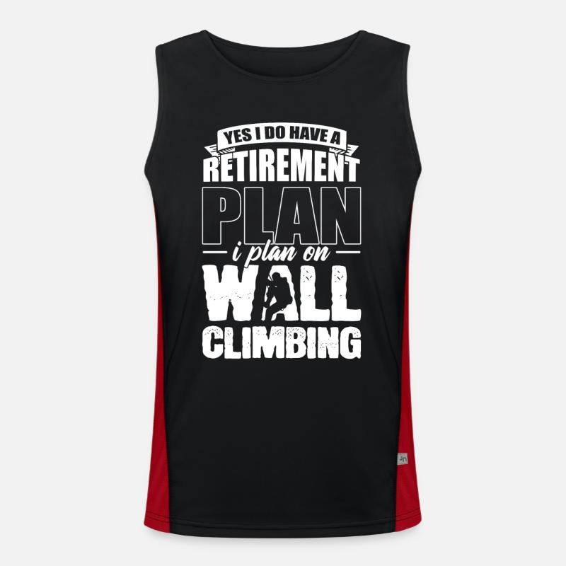Ja, ich habe einen Ruhestandsplan Ich plane, an Funktionelles Kontrast-Tank Top für Männer 