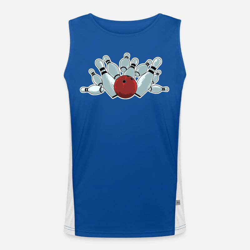 Bowling Strike Men's Functional Contrast Tank Top 